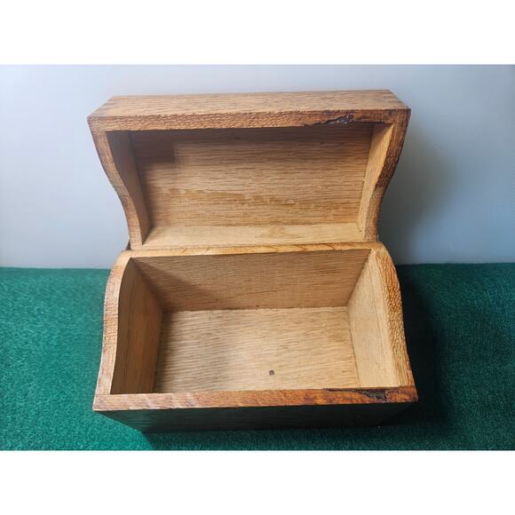Vintage Weis Wooden Recipe Box with Dovetail Assembly Made in USA - Picture 7 of 8